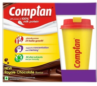 Complan Royale Chocolate, 500g (Cartoon)+ Tiffin Box Free